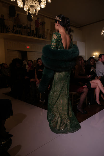 green fur dress Apoorva All Jackets > Leather Blazers  &  Coats Romantic and refined Size:US 12 | EU 45 Obsessed with @Alo Yoga