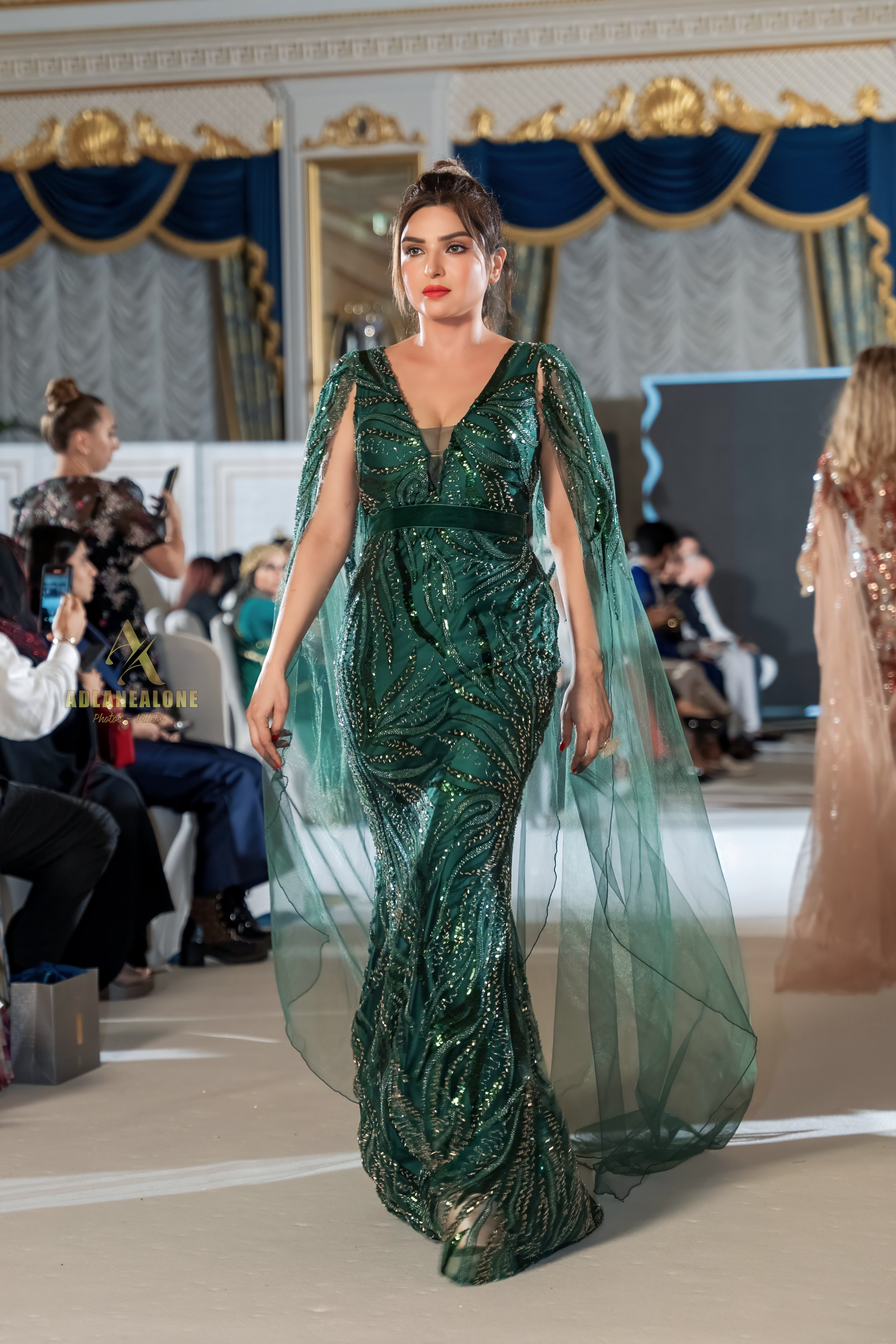 Noelle Emerald Dress
