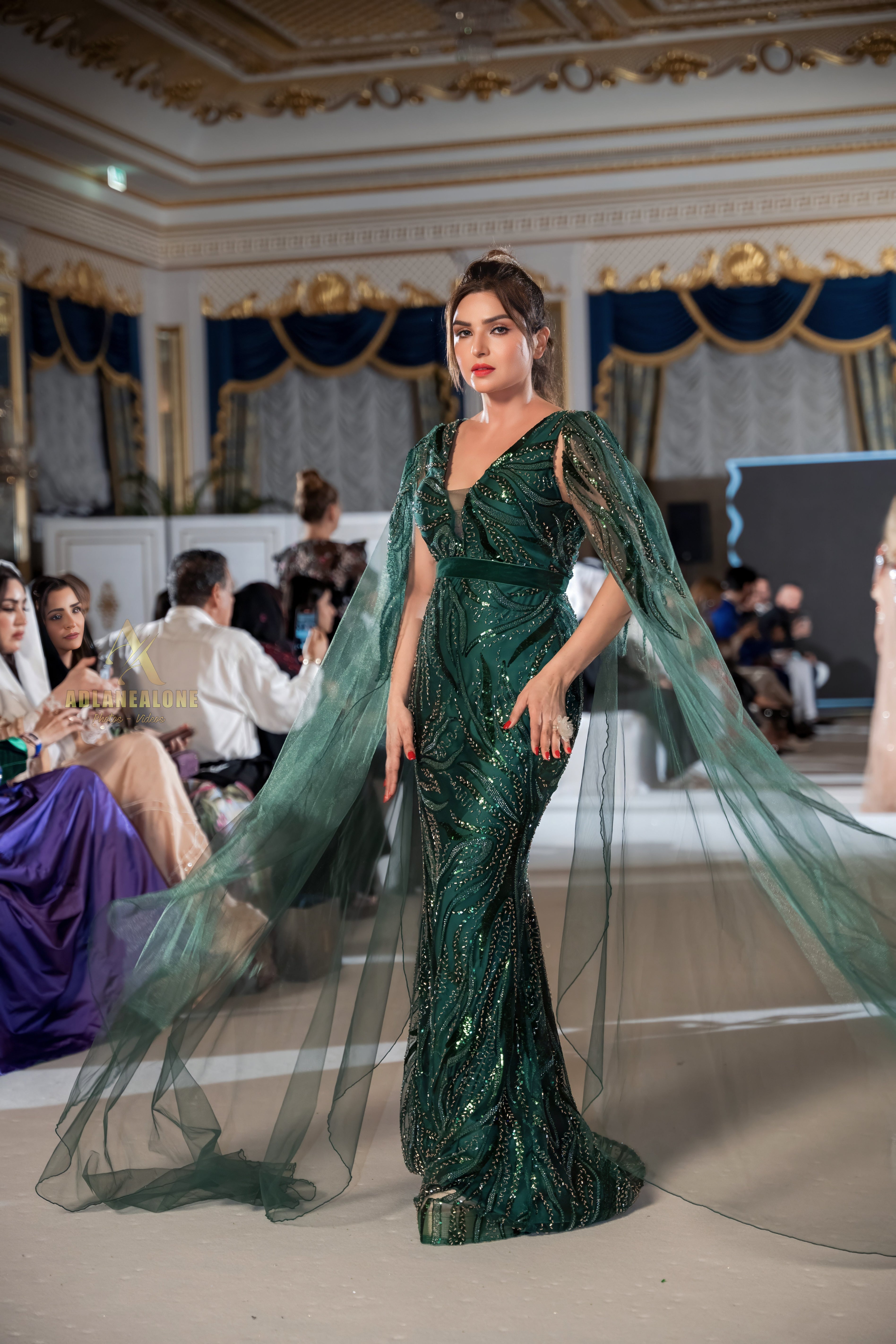Noelle Emerald Dress