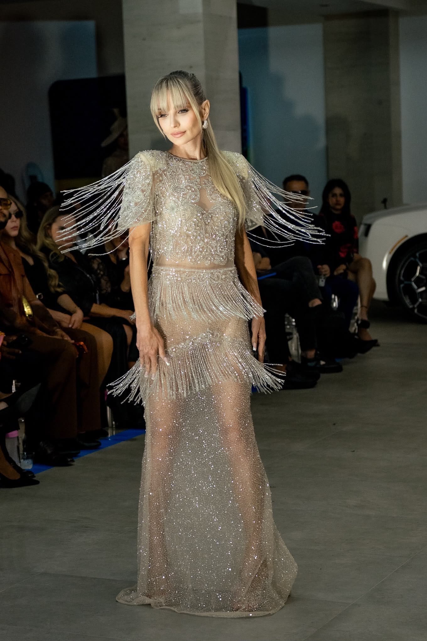 Crystal Fringe Gown