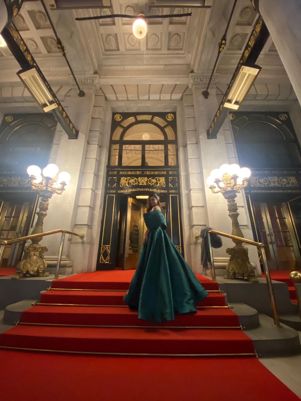 luisa bling ball gown with