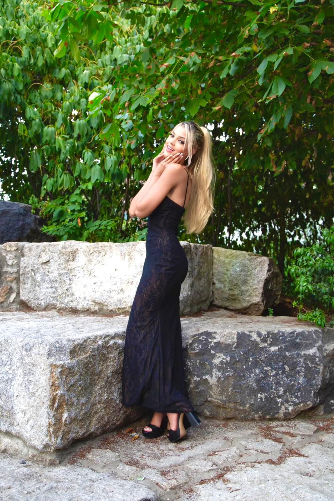 Classic Black Lace Dress