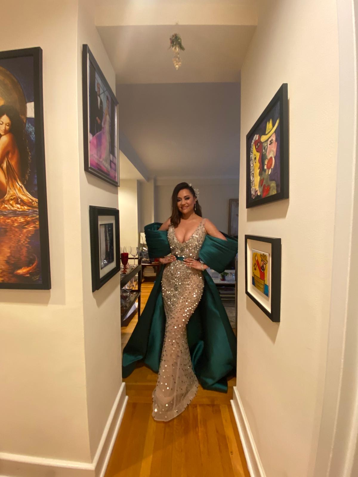 luisa bling ball gown with