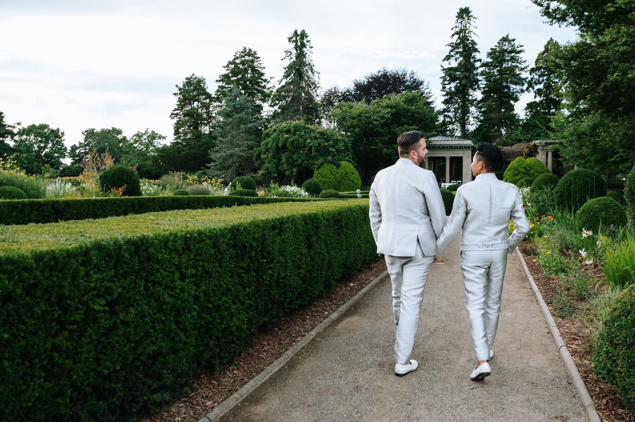 Kyle & John Silk Mikado Suits