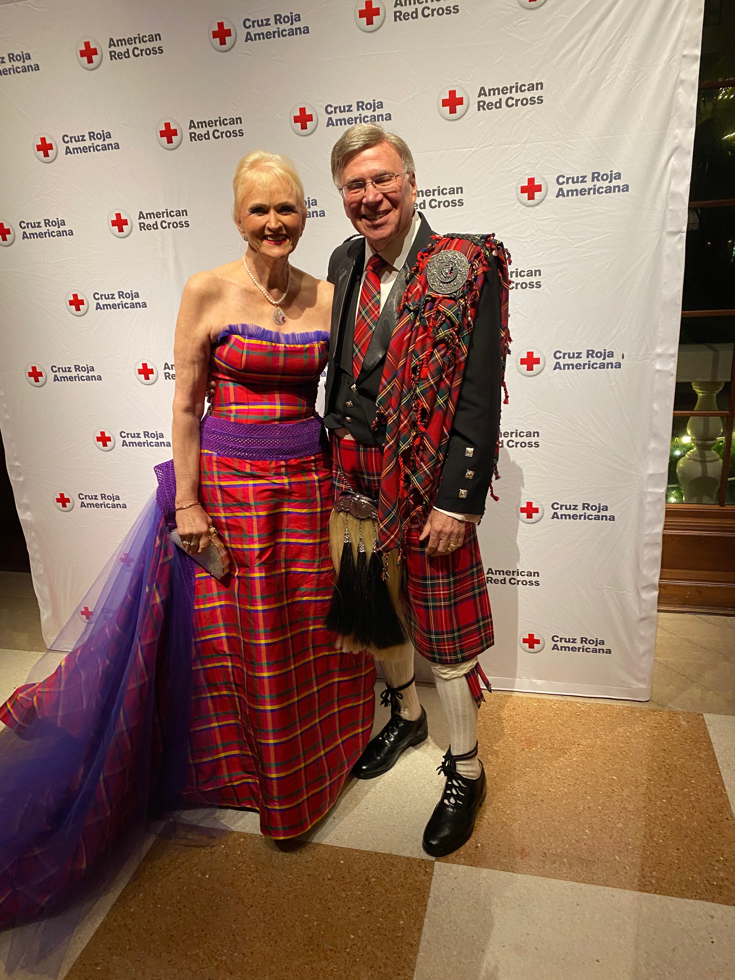 Mariann Tartan dress a line.