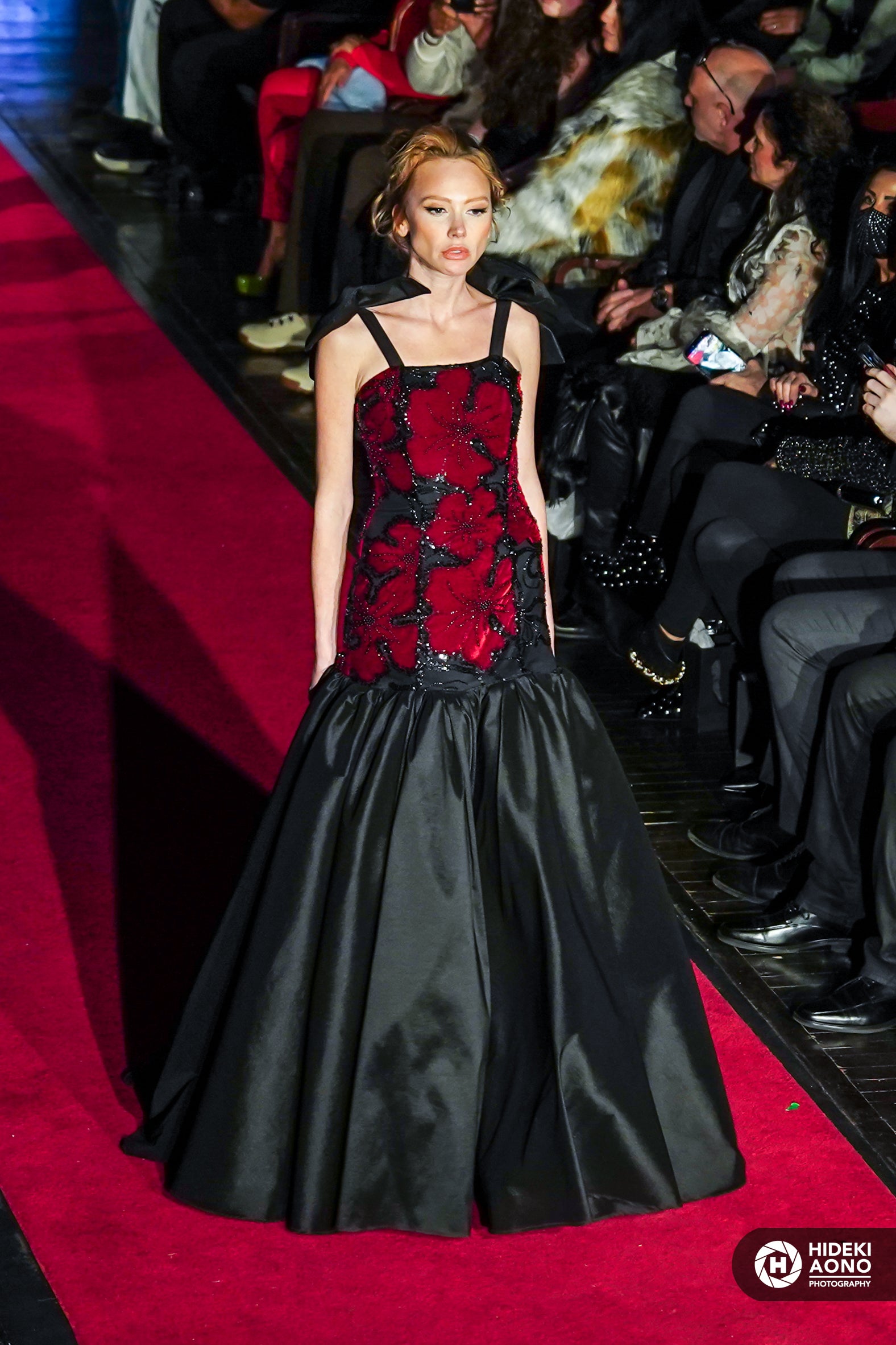 The Scarlet Noir Bloom Gown