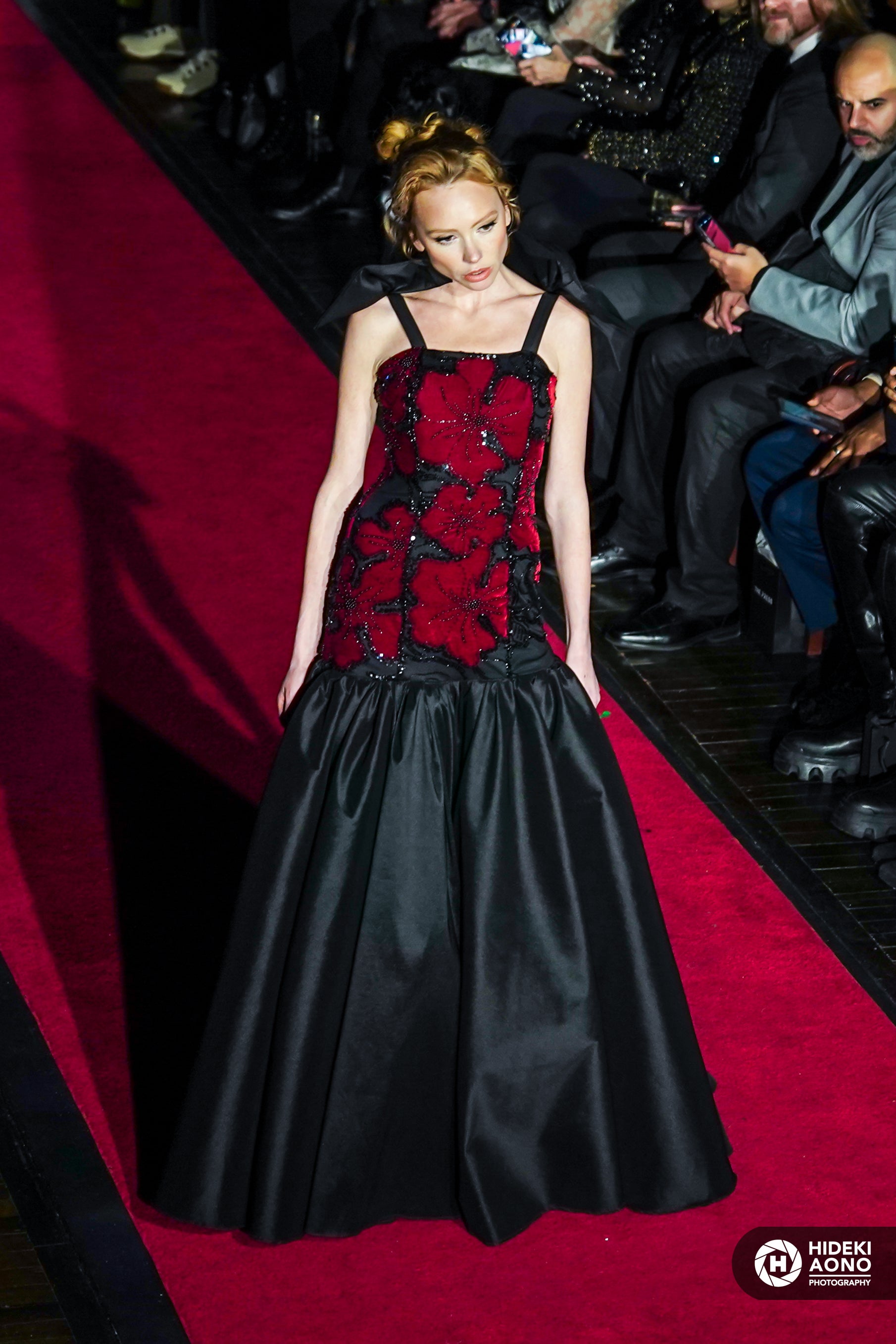 The Scarlet Noir Bloom Gown
