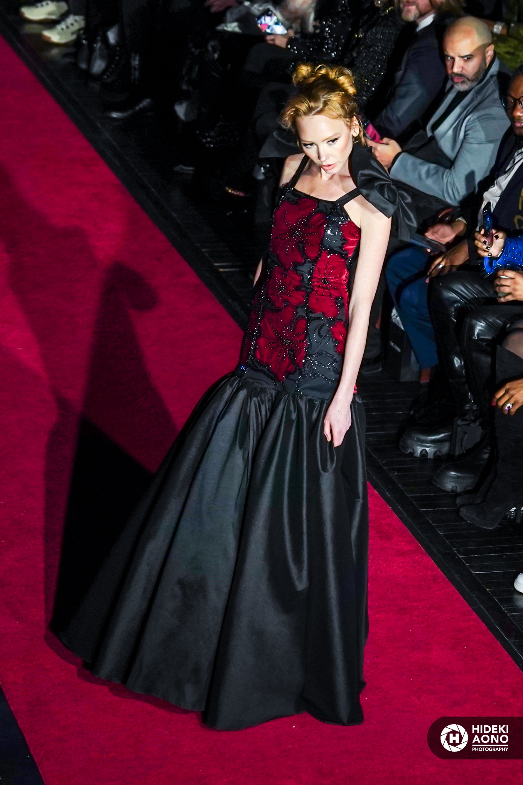 The Scarlet Noir Bloom Gown