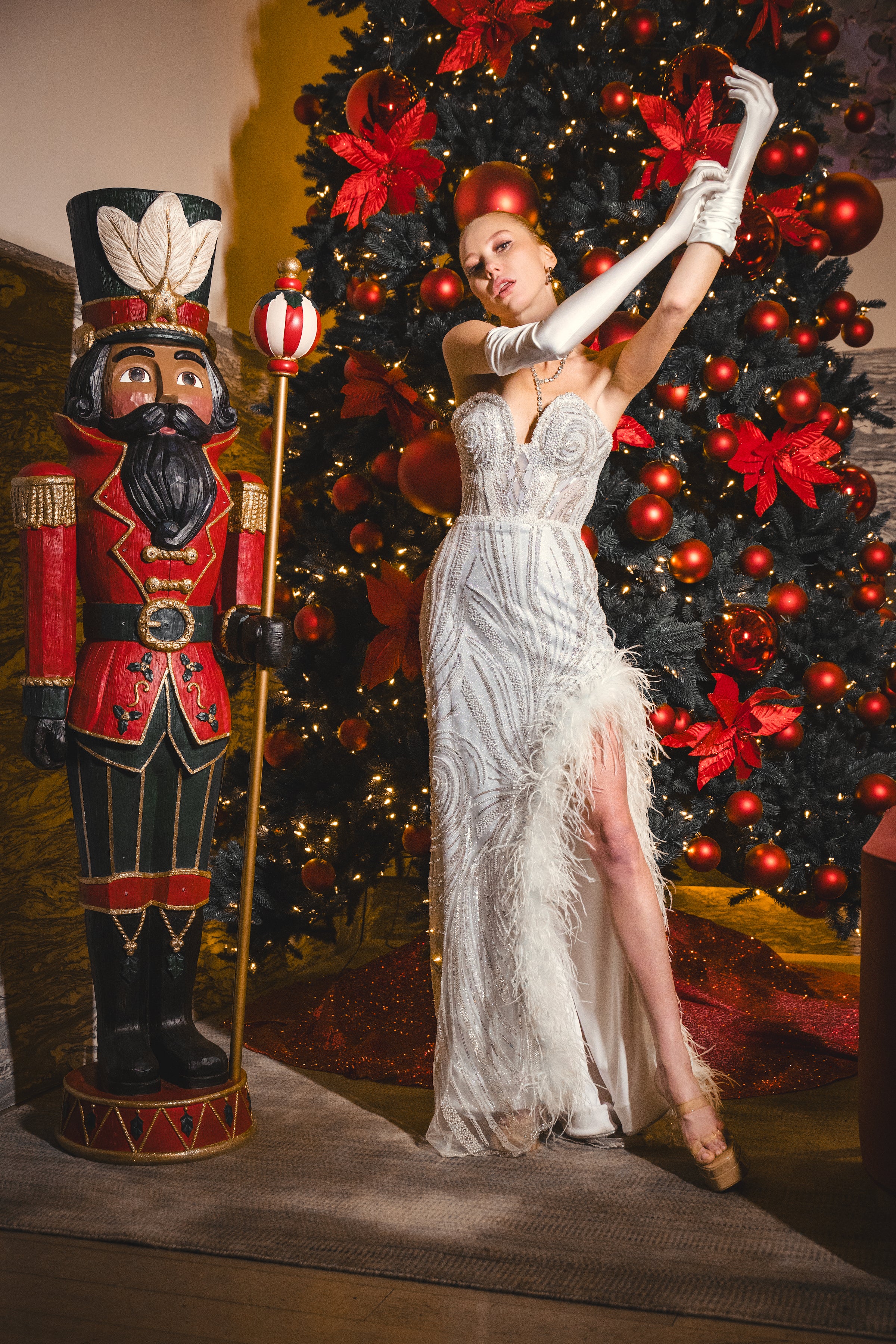 Chabeli Feather Gown