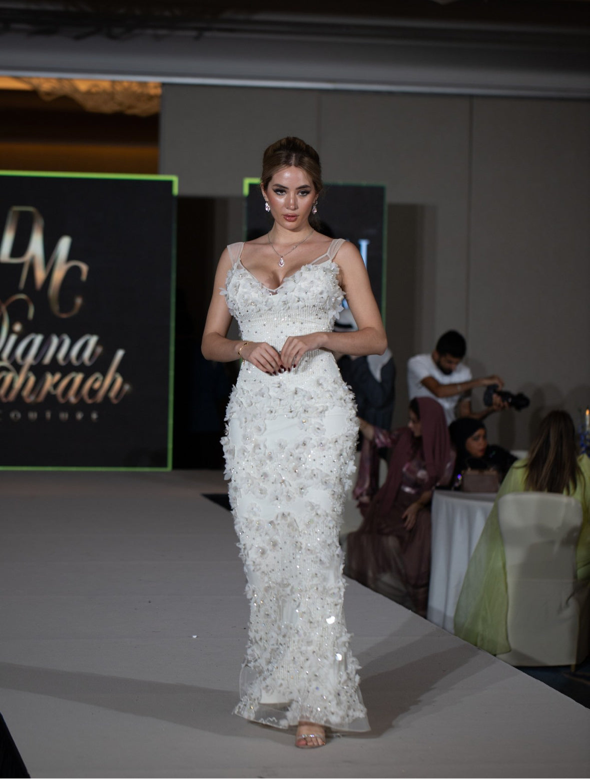 Floral bridal dress