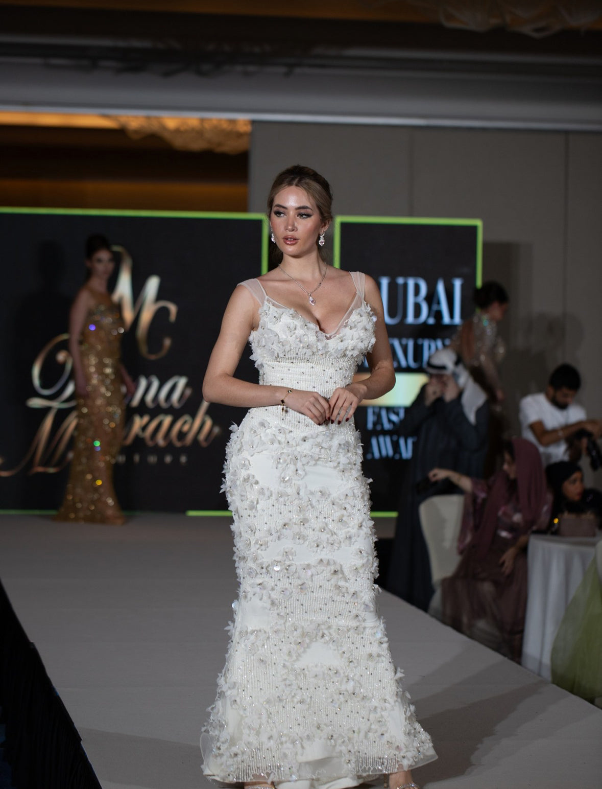 Floral bridal dress