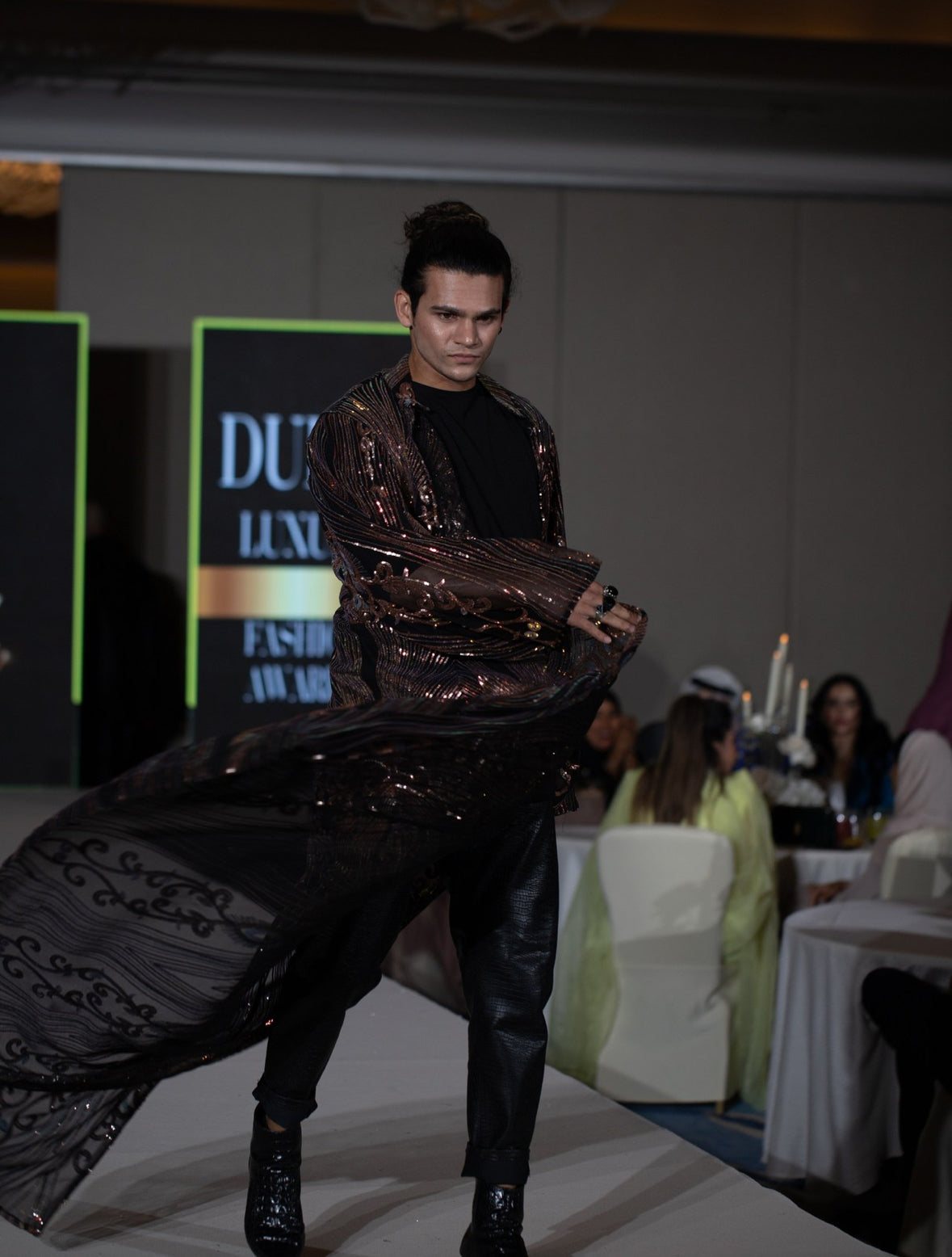 Gold Sequined Cape