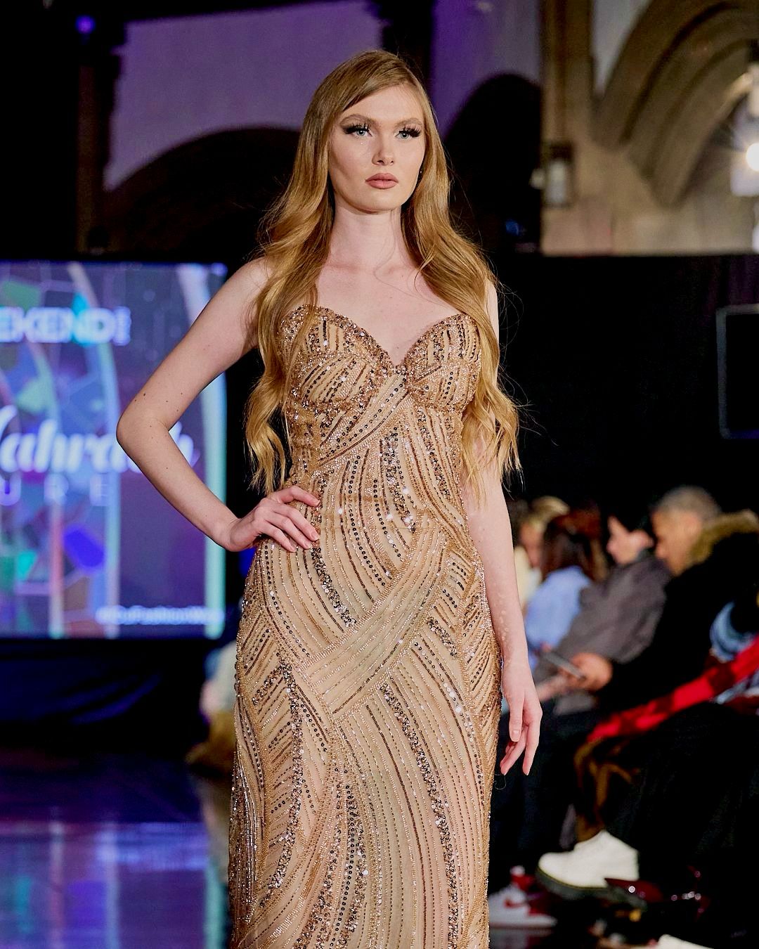 Rose Gold Elegance with Scarlet Majesty