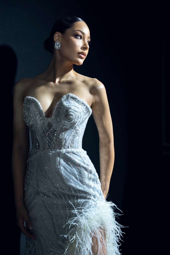 Chabeli Feather Gown
