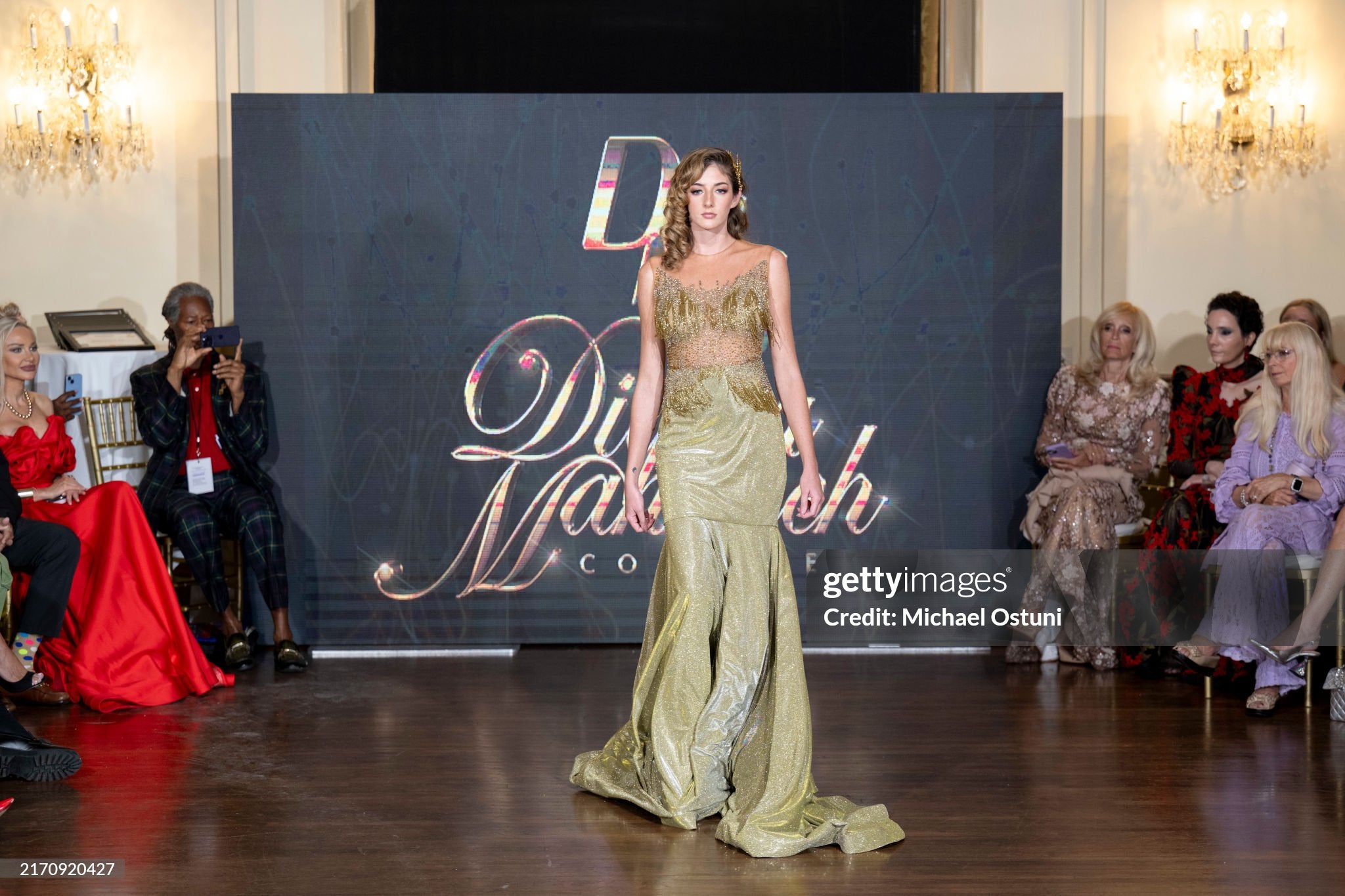 Peak a boo Gold Dress