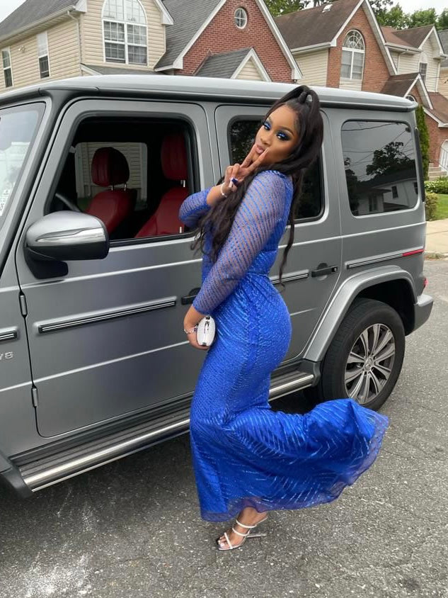 Royal Blue Glitter Glamour