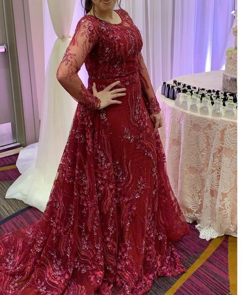 garnet formal dresses La Femme - 28543 Embellished V-neck Junior Prom Dress 10 / Nude