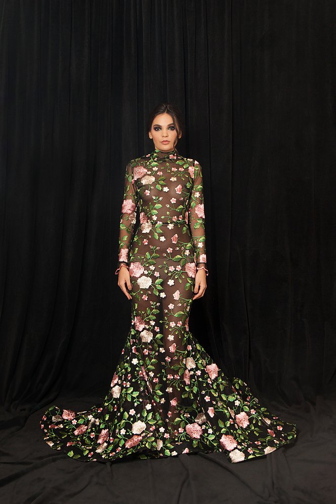 Flora 3D Mermaid Dress