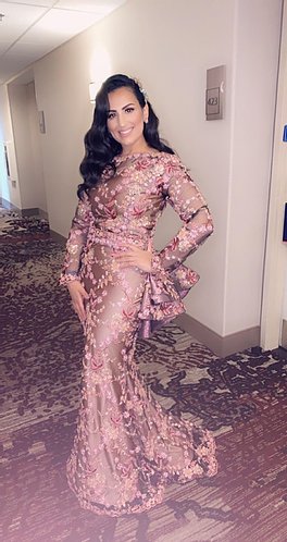 Peplum Royalty With Over Skirt