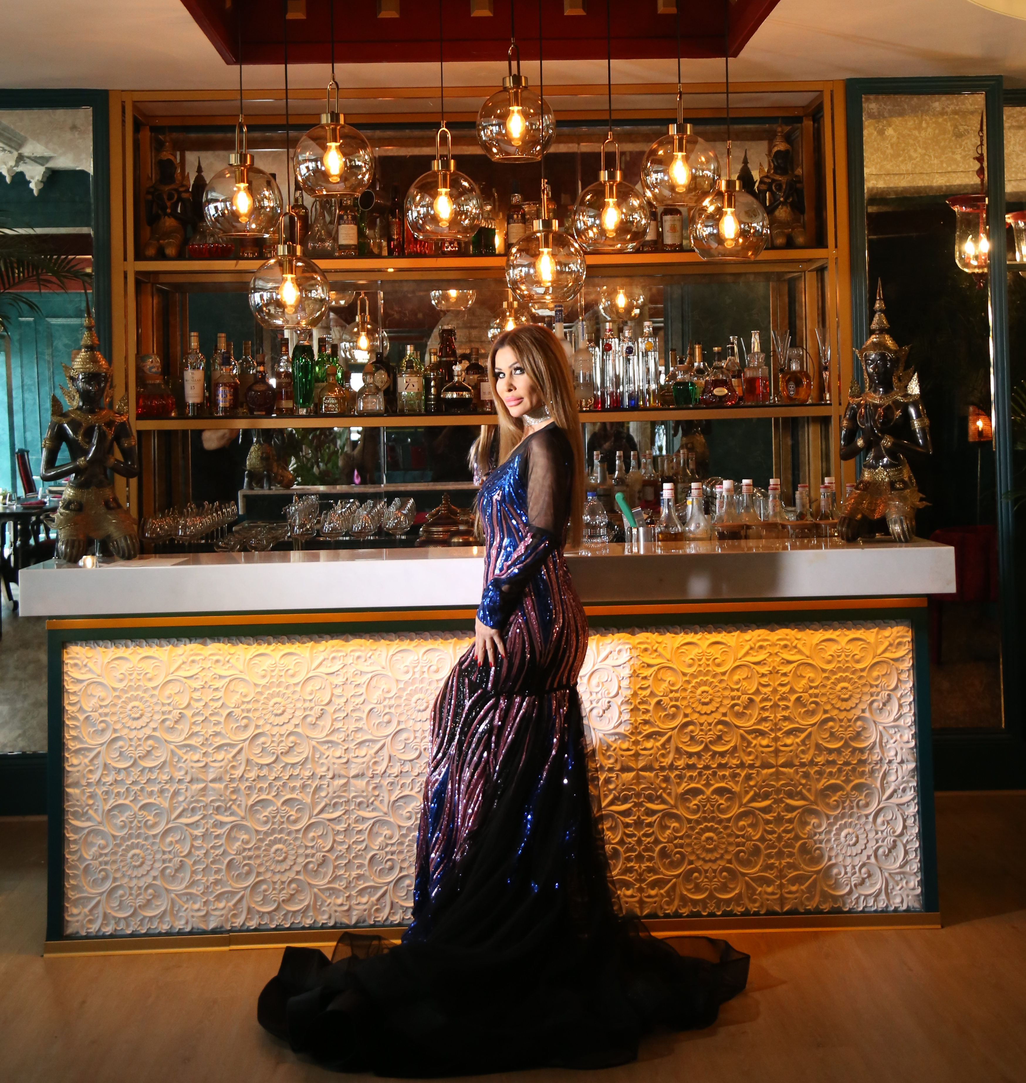 rose gold and royal blue dress Royal Blue With Gold Prom Dresses For Black Women Shine Mermaid Sequin Evening Dress Beaded Crystal Birthday Party Dress Vestidos De Noche Mujer 2025